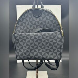 Classic Triangle Checkered Mini Backpack